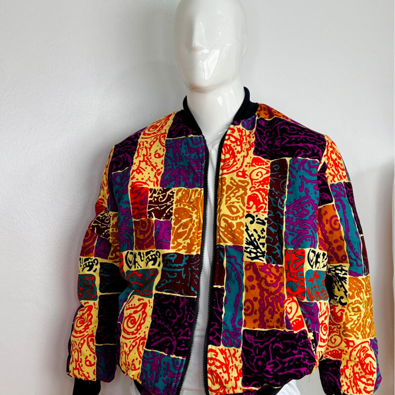 Jacket with slogan