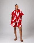 African Print Boubou Top and Shorts