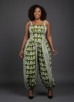 Olive Spiral – Ankara Jumpsuit for Women