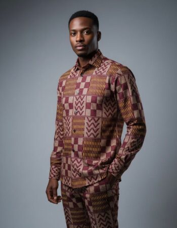 Cocoa Heritage – Ankara Shirt for Men