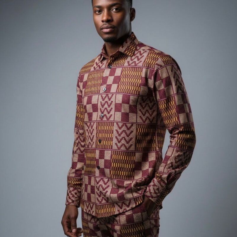 Cocoa Heritage – Ankara Shirt for Men