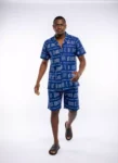 Indigo Mark – Ankara Two Piece Set for Men