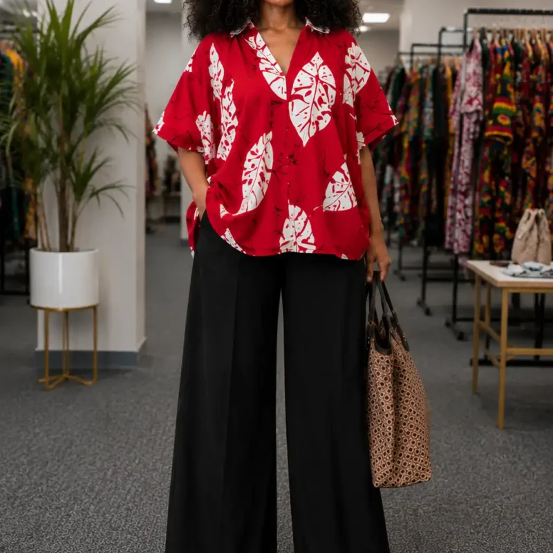 Cotton Ankara Boubou Tops