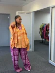 Oversized Crepe Boubou Top & palazzo Pants