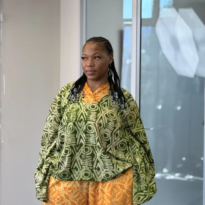 Oversized Crepe Boubou Top & palazzo Pants