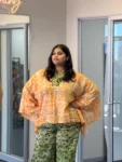 Oversized Crepe Boubou Top & palazzo Pants