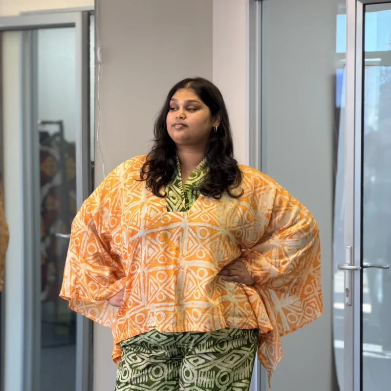 Oversized Crepe Boubou Top & palazzo Pants