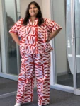 Oversized Ankara Boubou Top & Palazzo Pants