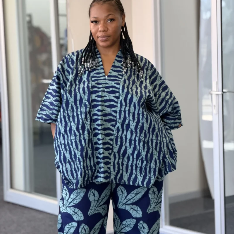 Oversized Ankara Boubou Top & Palazzo Pants