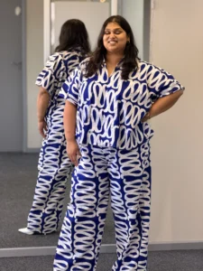 Oversized Ankara Boubou Top & palazzo Pants