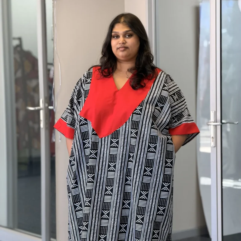 Cotton Ankara Boubou Dress