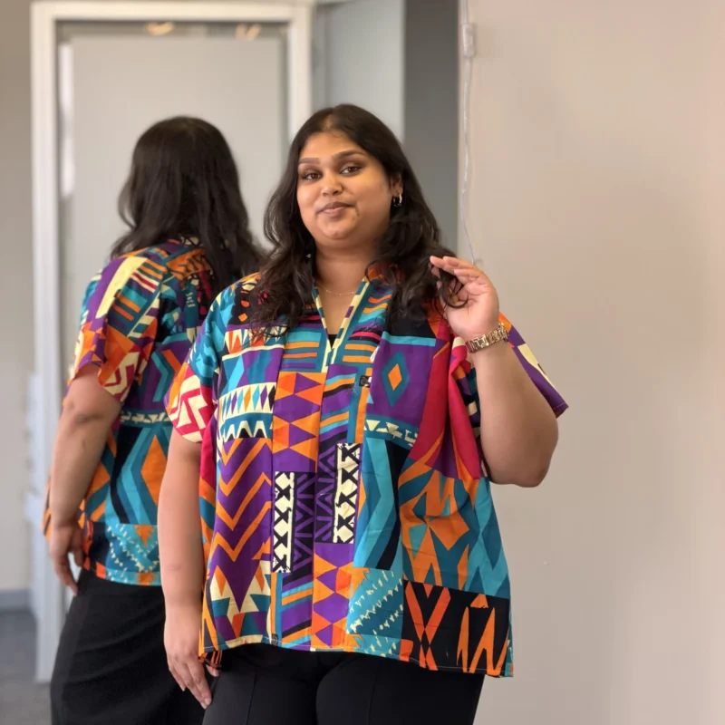 Cotton Ankara Boubou Tops