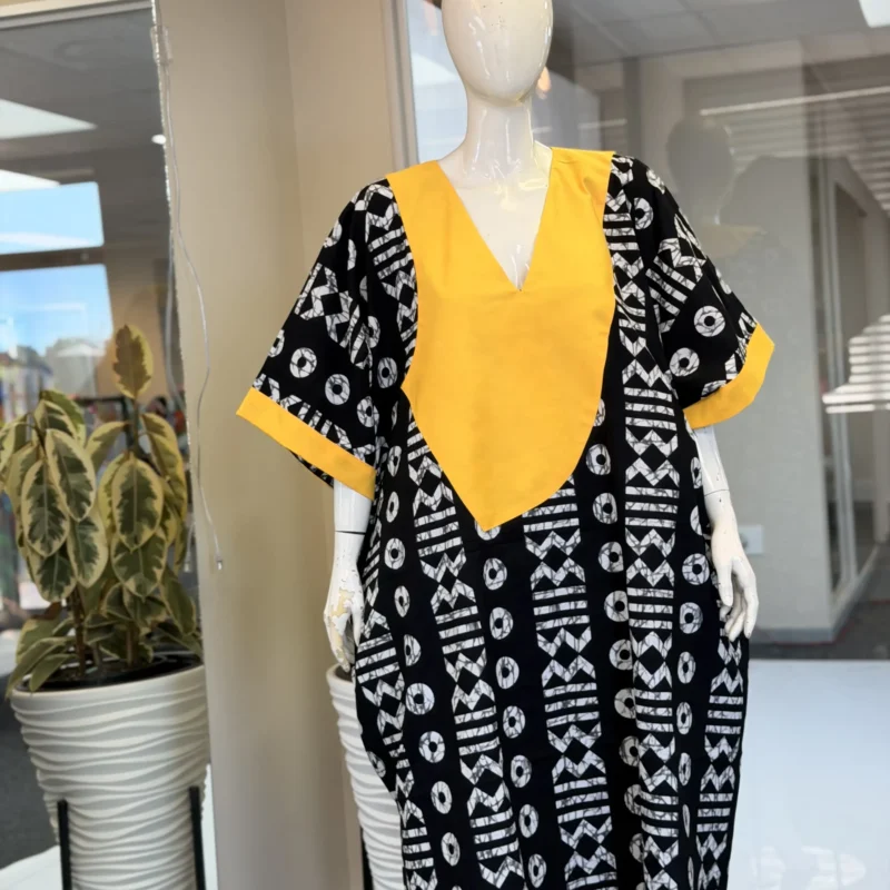 Cotton Ankara Boubou Dress