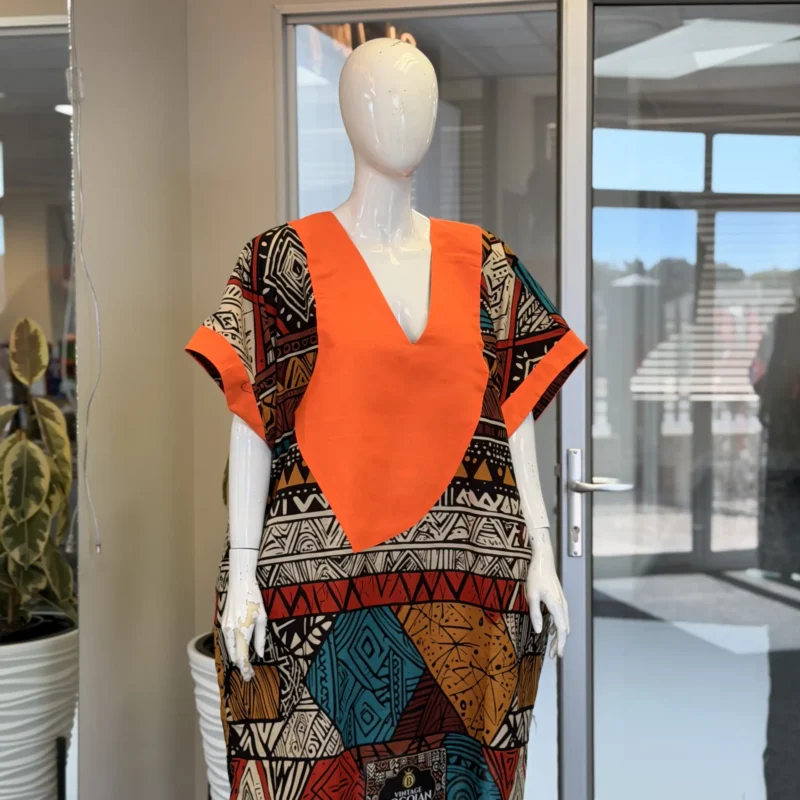Cotton Ankara Boubou Dress