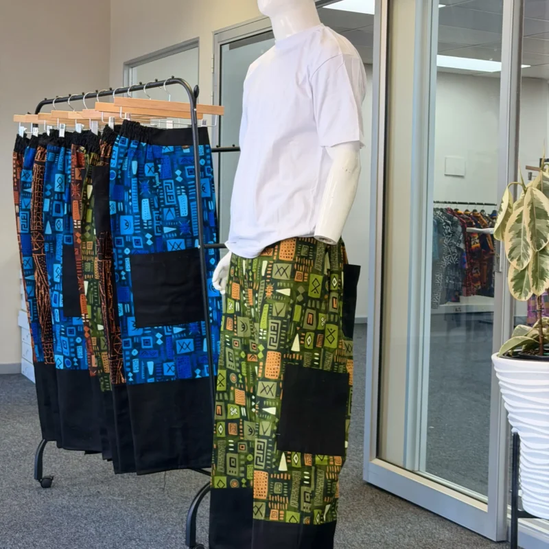 Cotton Ankara Bomber Pants