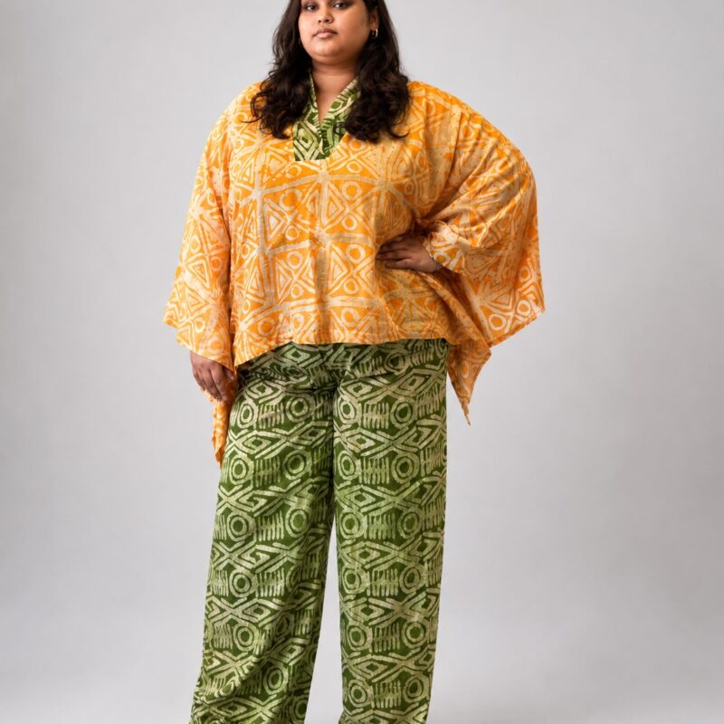 Crepe Golden Grove Two-Piece Set
