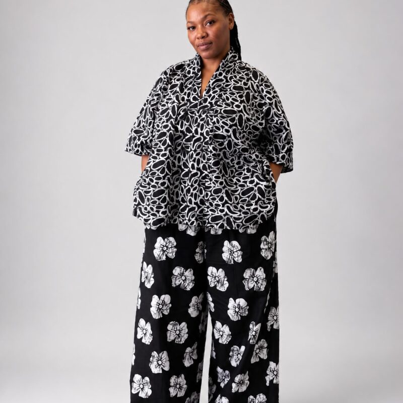 Oversized Ankara Boubou Top & palazzo Pants
