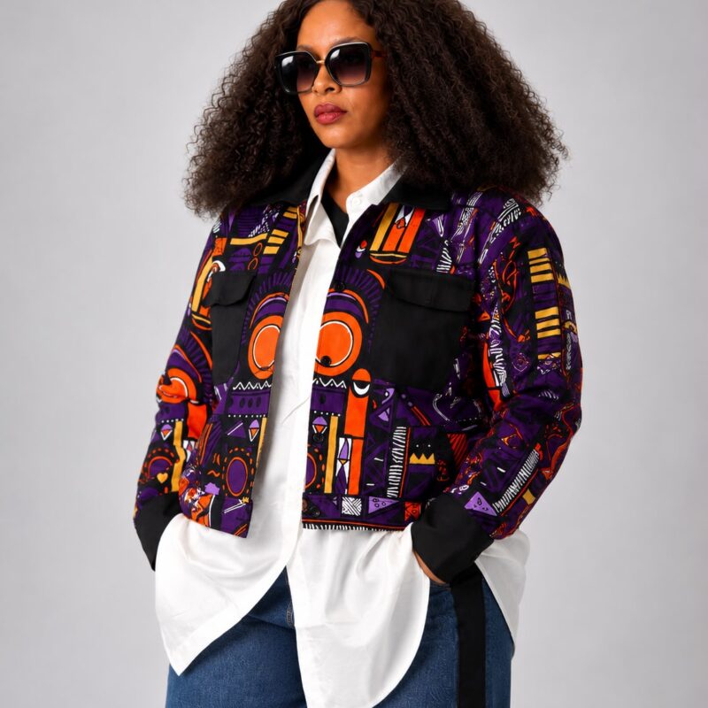 Ankara Cropped Jacket