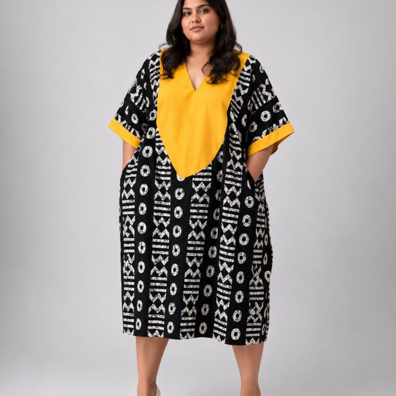 Cotton Ankara Boubou Dress