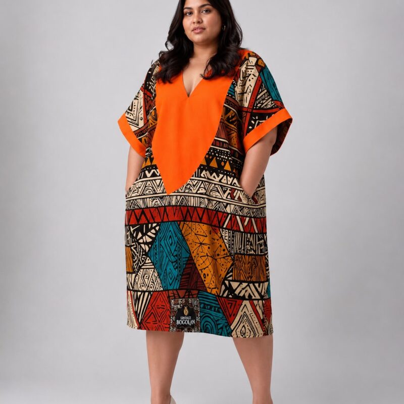 Cotton Ankara Boubou Dress