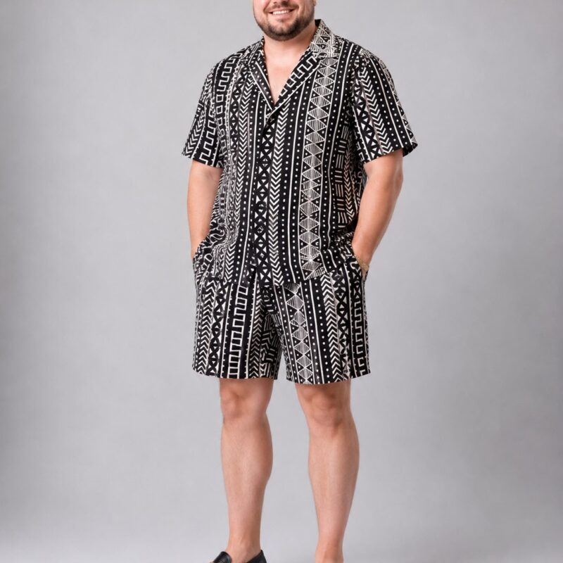 Heritage Resort Set. Heavyweight Cotton Shorts and Cuban shirt