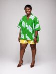 African Print Boubou Top and Shorts