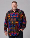 Arican Print Royal Mosaic Shirt