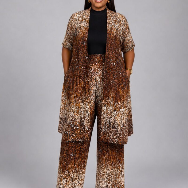 Mocha Luxe Two-Piece Set