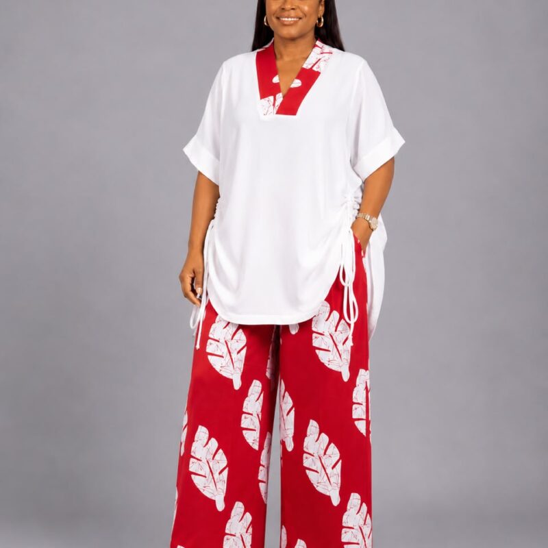 Crimson African Wear Grace Tunic