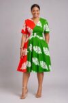 Tropical Harmony Wrap Dress