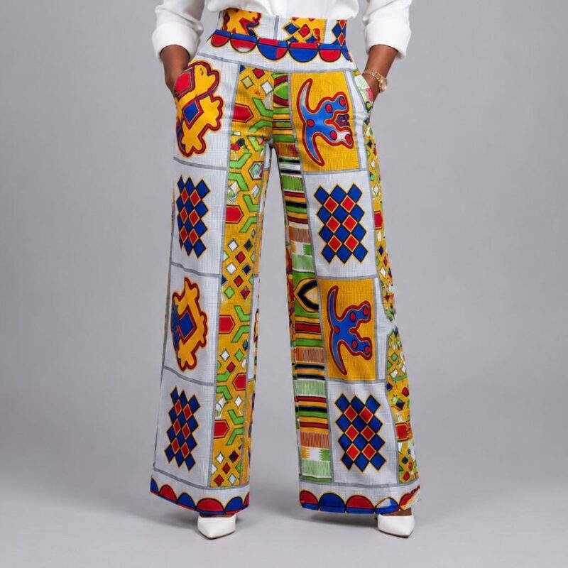 Heritage Patch Ankara Palazzo Pants
