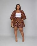 Ankara Kimono & Shorts Co-Ord Set