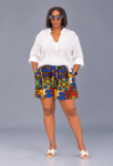 Kente Print Shorts